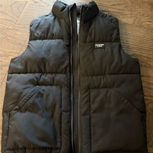 Abercrombie kids boys Black Puffer Vest size 13/14